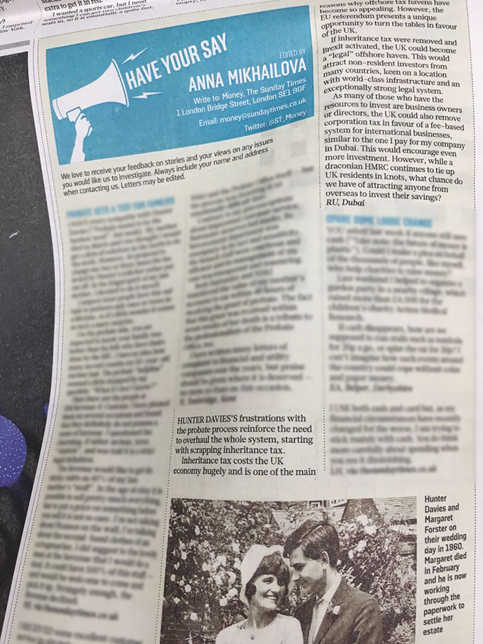 Sunday Times Have Your Say 700px